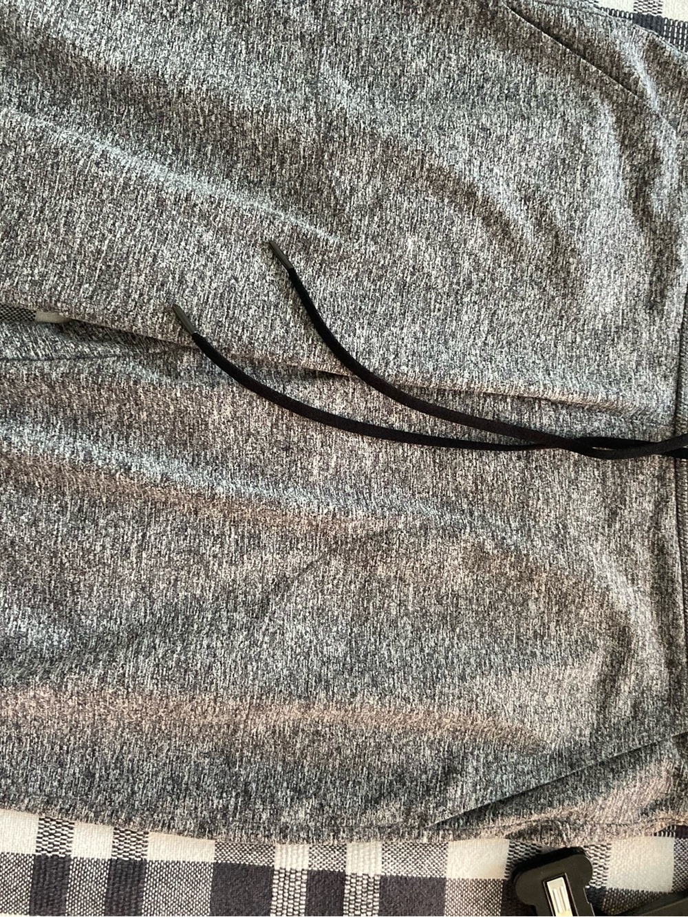 Athleta Women's Gray Marled Jogger Pants Size M Gray Knit Drawstring RN 54023 - Picture 6 of 9